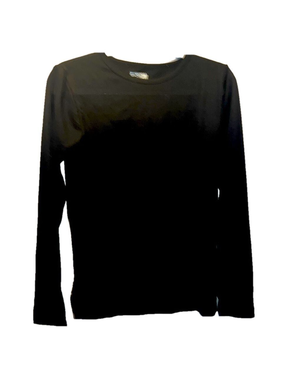 32* Heat Shirt, Size M, PTP 13", Length 19", Jet Black, Long sleeve